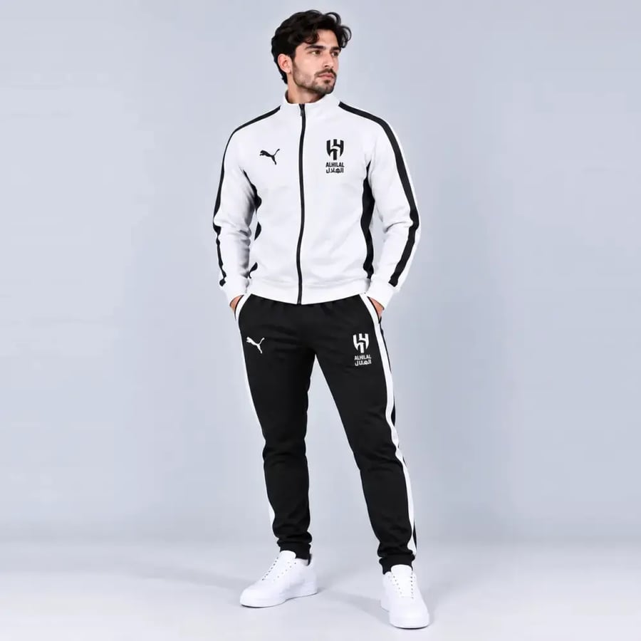 طقم الهلال الرياضي للتدريب 2026/27 – سويتر وبنطال