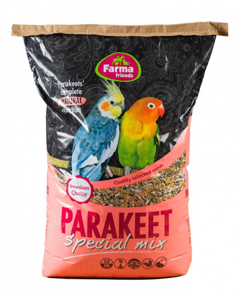 مشكل  طيور الروز والكروان من فارما فريندز متعدد الاحجام Farma Friends Parakeet Special Mix FarmaFriends