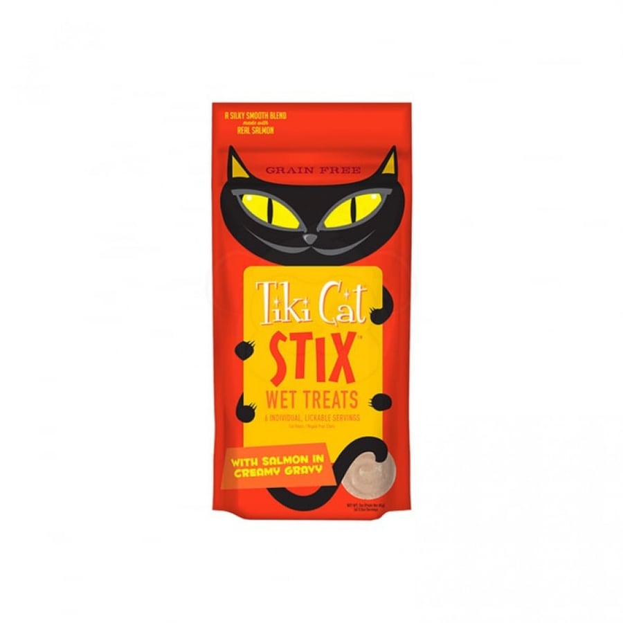مكافات كريمية رطبة بسمك السالمون من شركةtiki cat 1