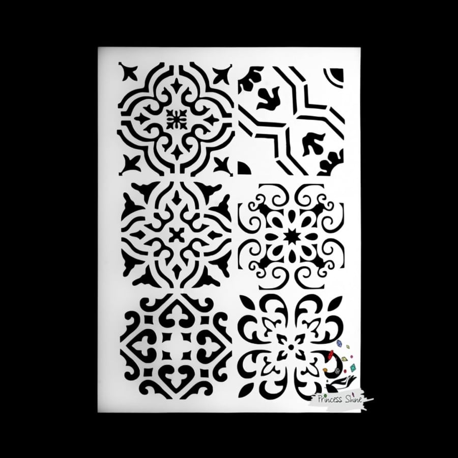279 - استنسل بزخرفة عربية (A4)
