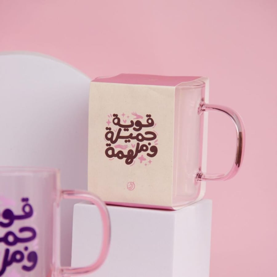 كوب قوية جميلة و ملهمة - قرطاسية روان