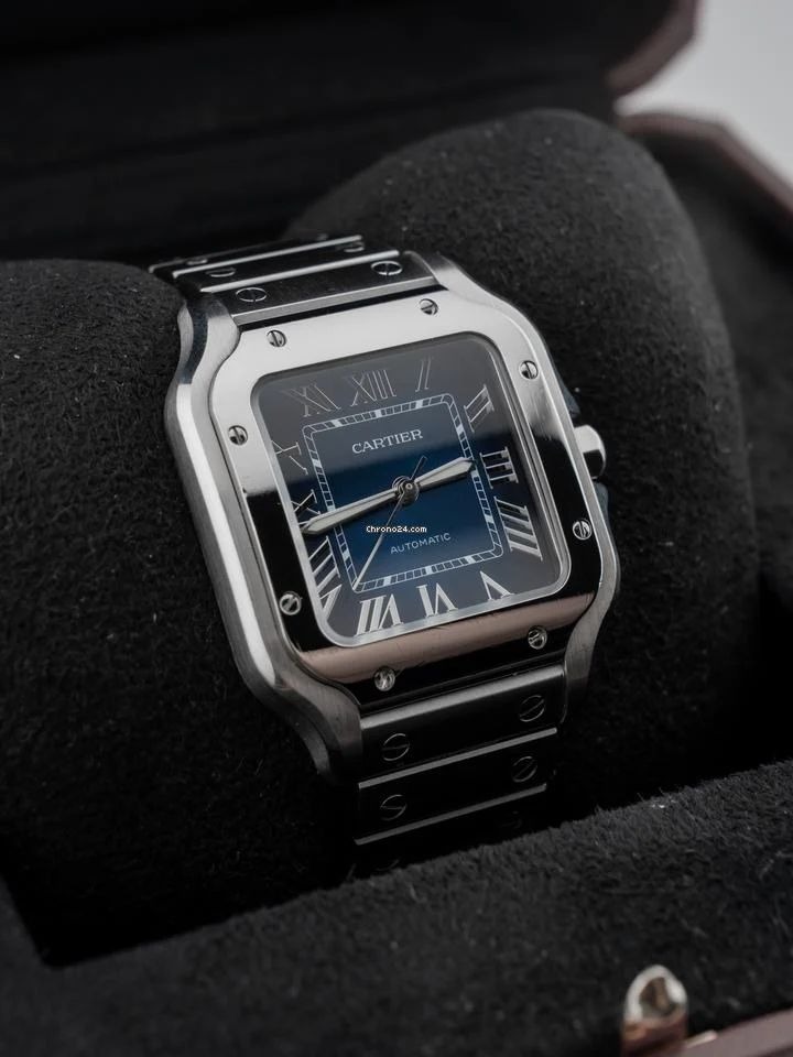 Cartier Santos Blue 39.8mm