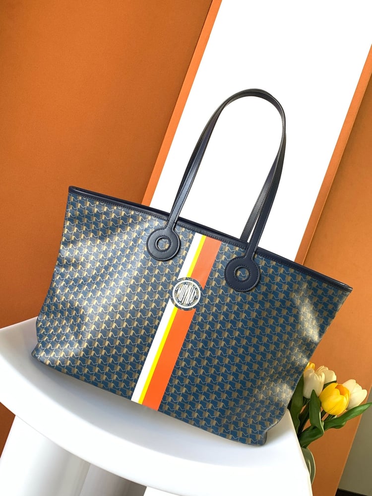 حقيبة Moynat توت من كانفاس بلون كحلي