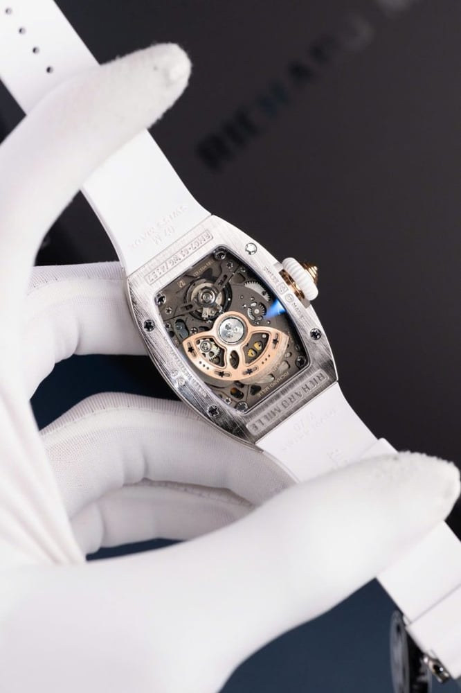 Richard Mille RM07-01 Knock Off Watches Women White Automatic Movement 36mm