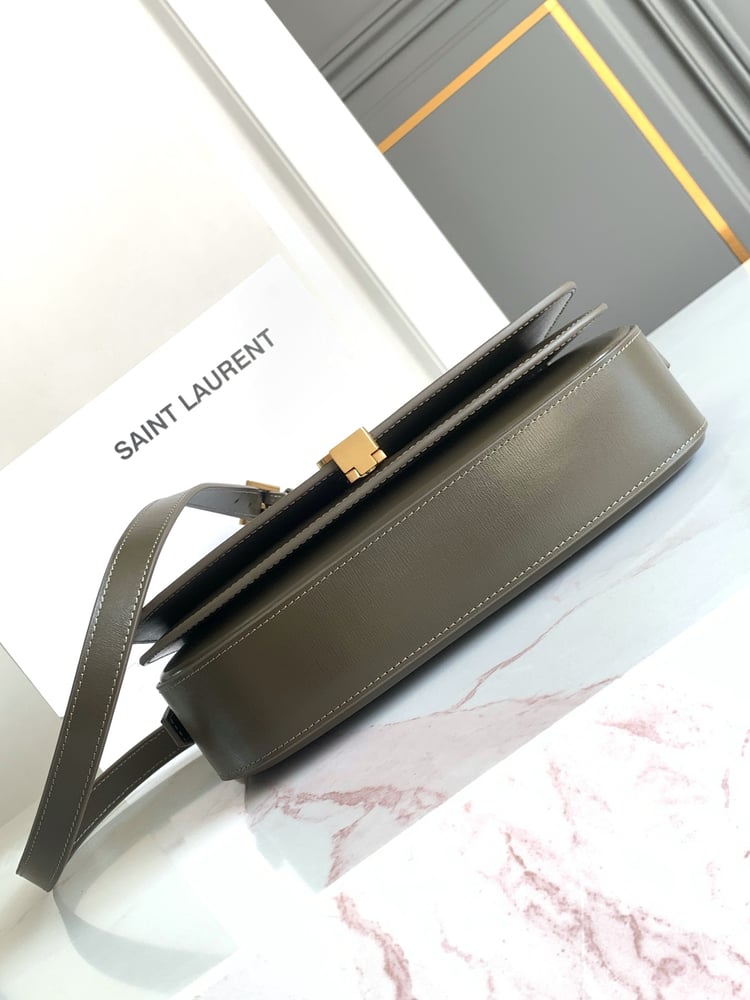 حقيبة كتف VOLTAIRE BOX SAINT LAURENT بلون أخضر
