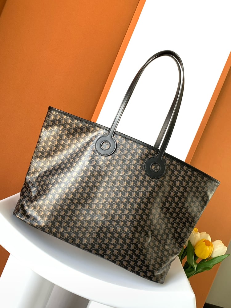 حقيبة Moynat توت من كانفاس بلون اسود\بني