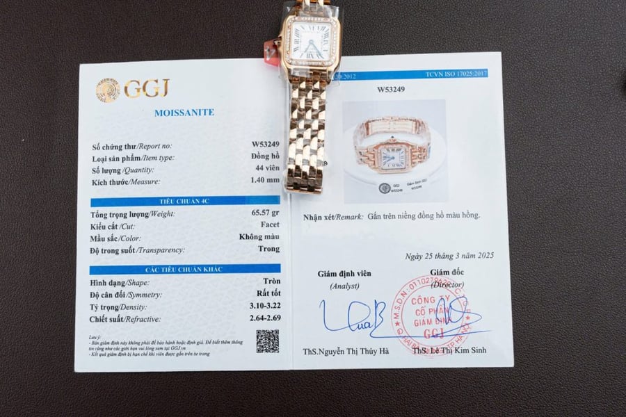 Cartier Panthere WJPN0009 Rose Gold Watches Bezel Diamonds Moissanite 27x37mm