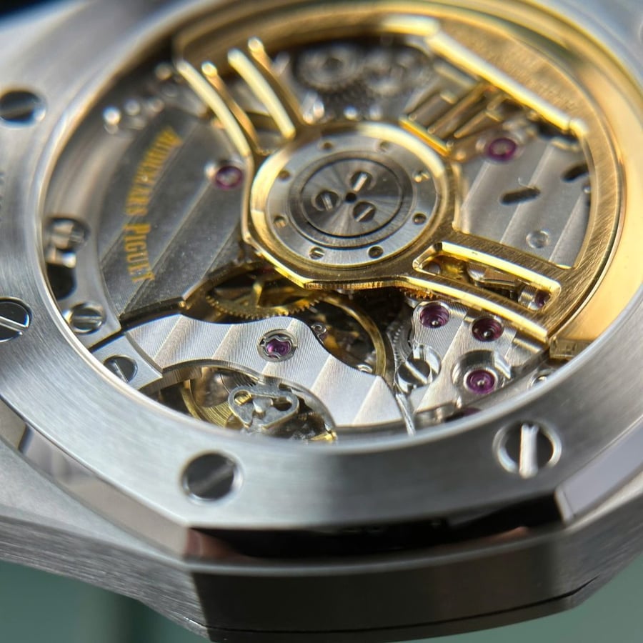 audemars piguet royal oak 15500  dial black rubber strap  41mm