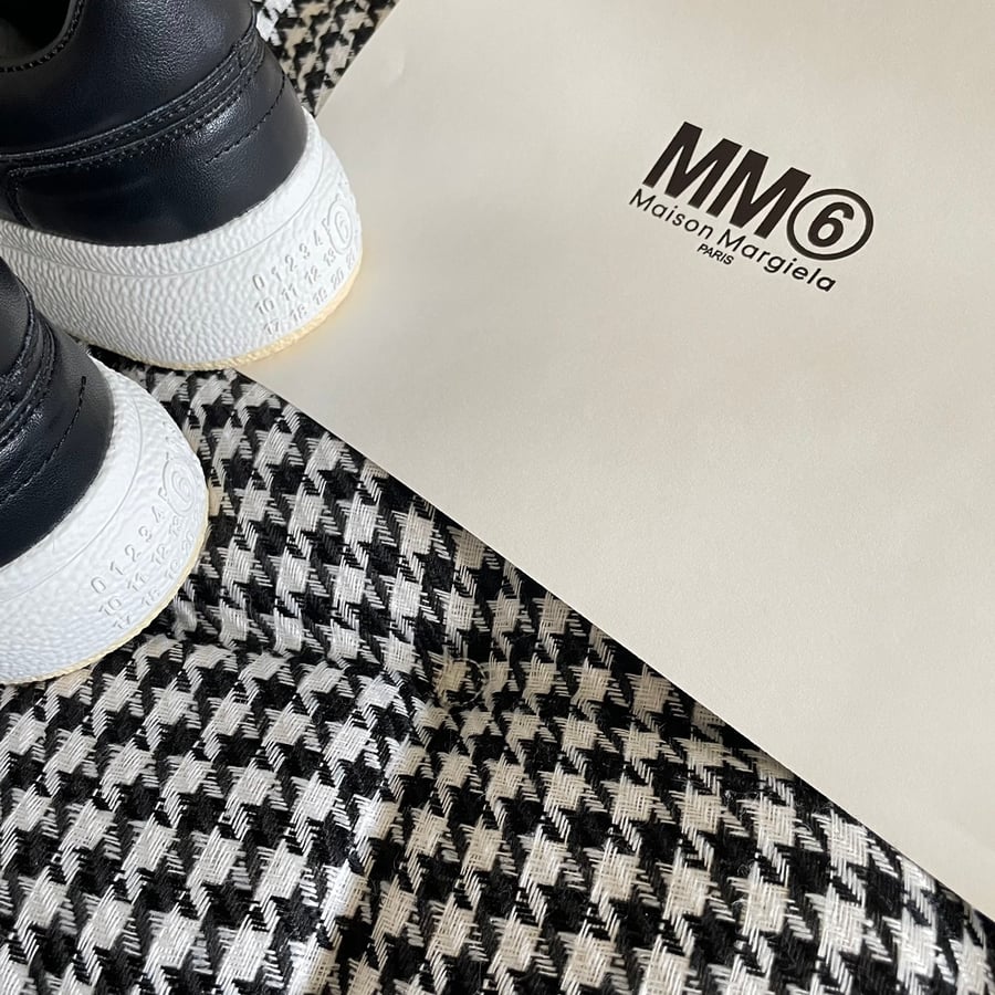 أحذية Maison Margiela رياضية من الجلد الطبيعي ذات مقدمة واسعة