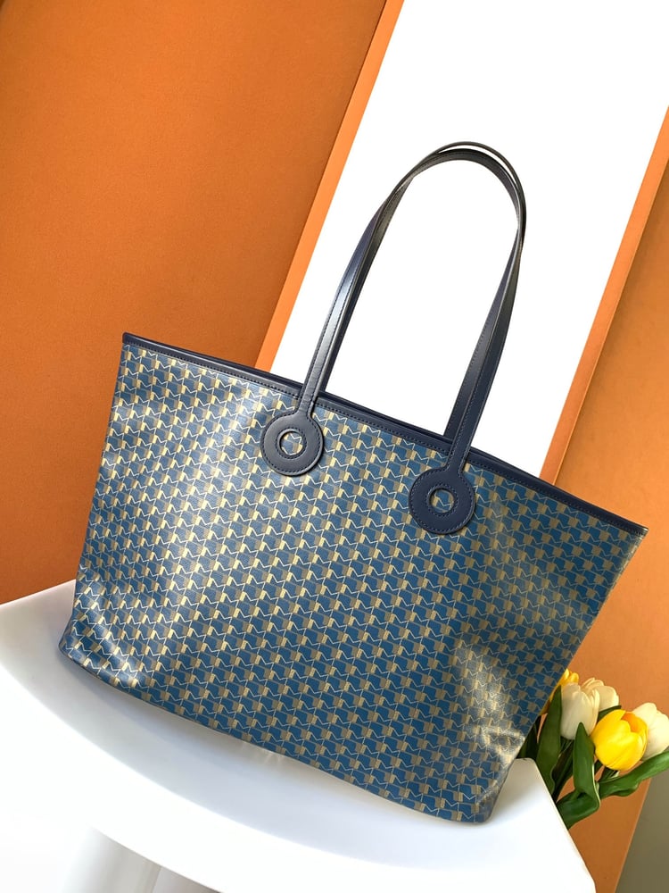 حقيبة Moynat توت من كانفاس بلون كحلي