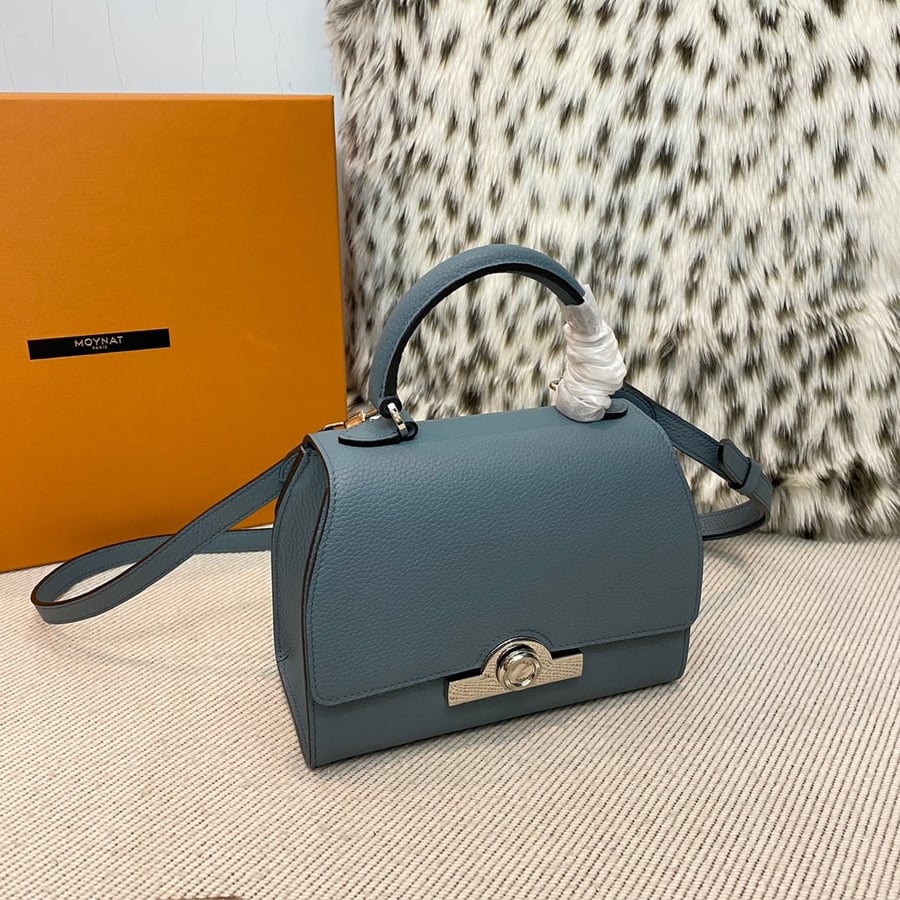 حقيبة Moynat ميني Rejane الكلاسيكية بلون ازرق