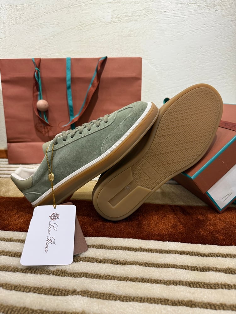 حذاء Loro Piana الرياضي باللون النعناعي