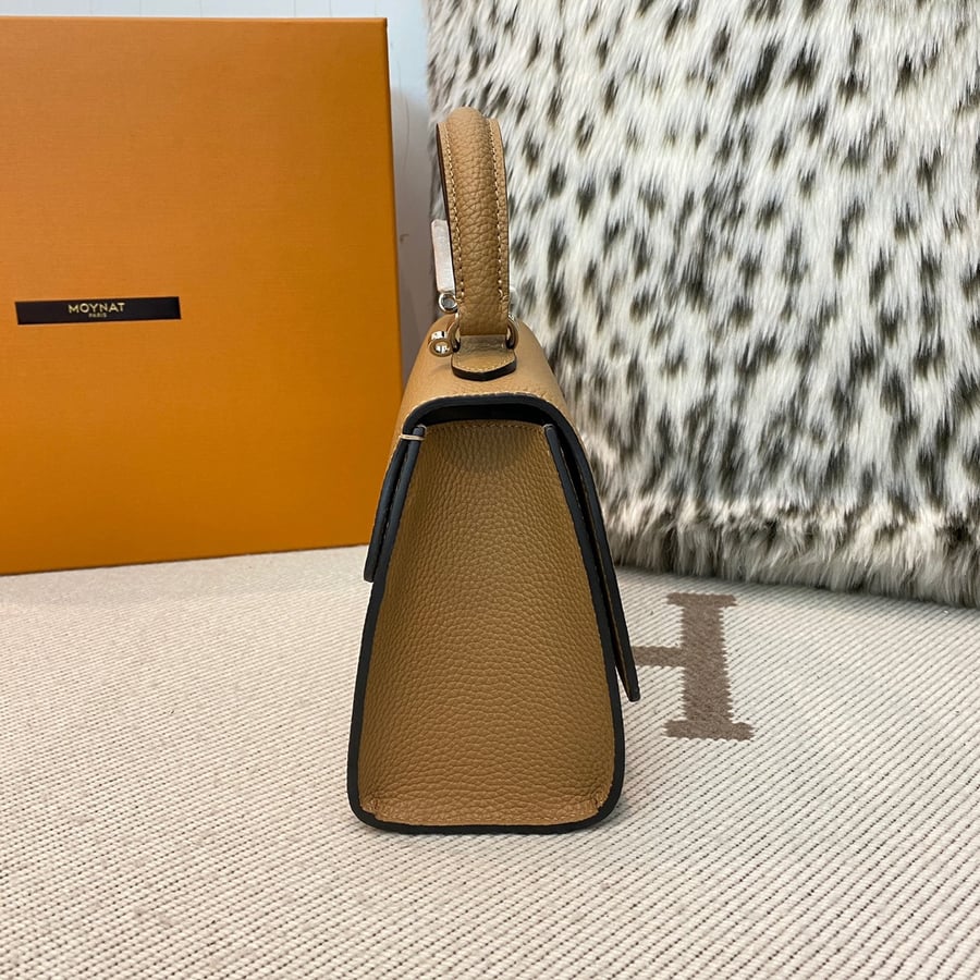 حقيبة Moynat ميني Rejane الكلاسيكية بلون بني-ذهبي