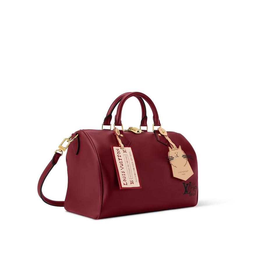 حقيبة يد SPEEDY SOFT 30 m25766 كستنائي/قطي