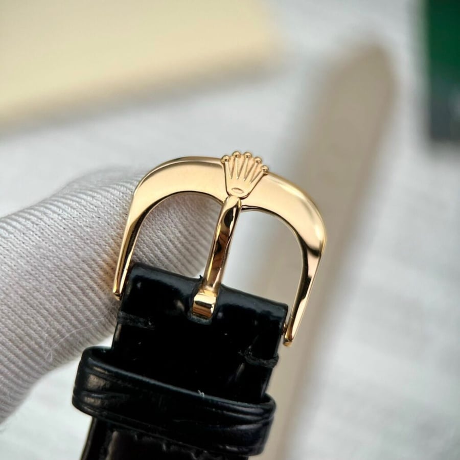 Rolex cellini date 50515 gold wrapped leather strap 39mm