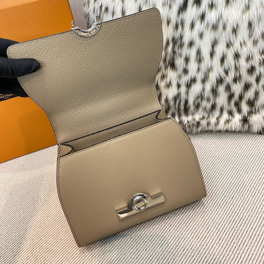 حقيبة Moynat ميني Rejane الكلاسيكية بلون رمادي