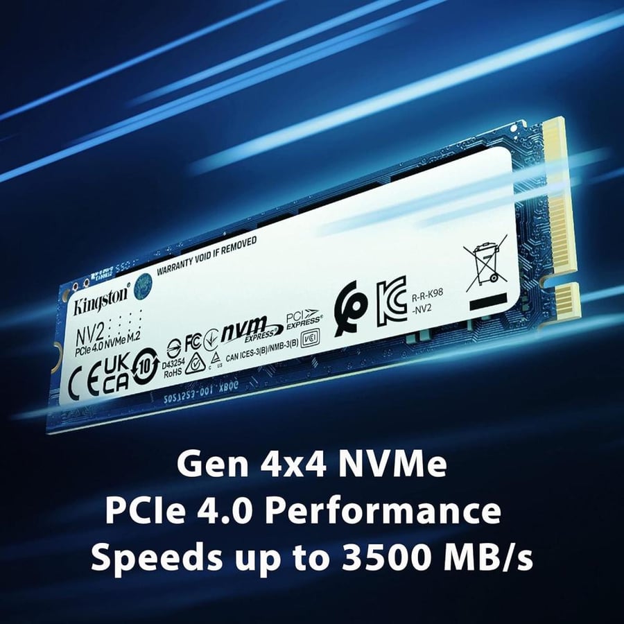 وحدة تخزين داخلي SSD  من كينجستون SNV2S/2TB - وسيط تخزين PCIe 4.0 سعة 2TB