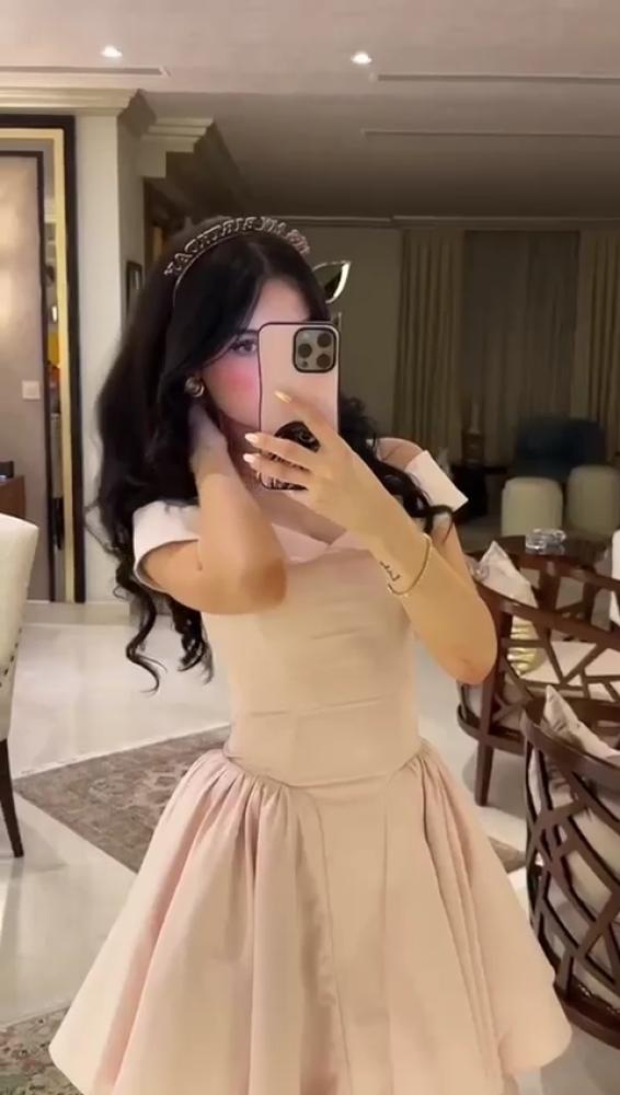 فستان نسائي سهره خامة باربي مع اورجنزا