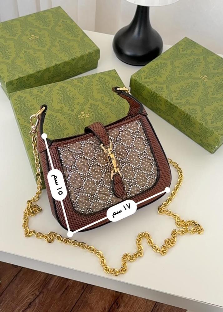 شنط نسائي ماركه قوتشي  GUCCI مع توابع الماركة