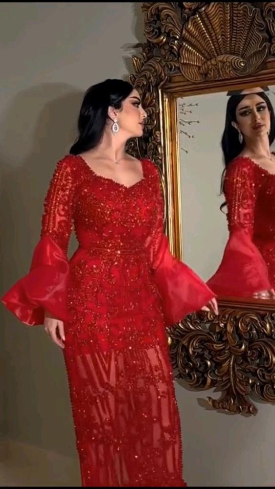 فستان نسائي سهره خامة جازار كمبيوتر مع فصوص