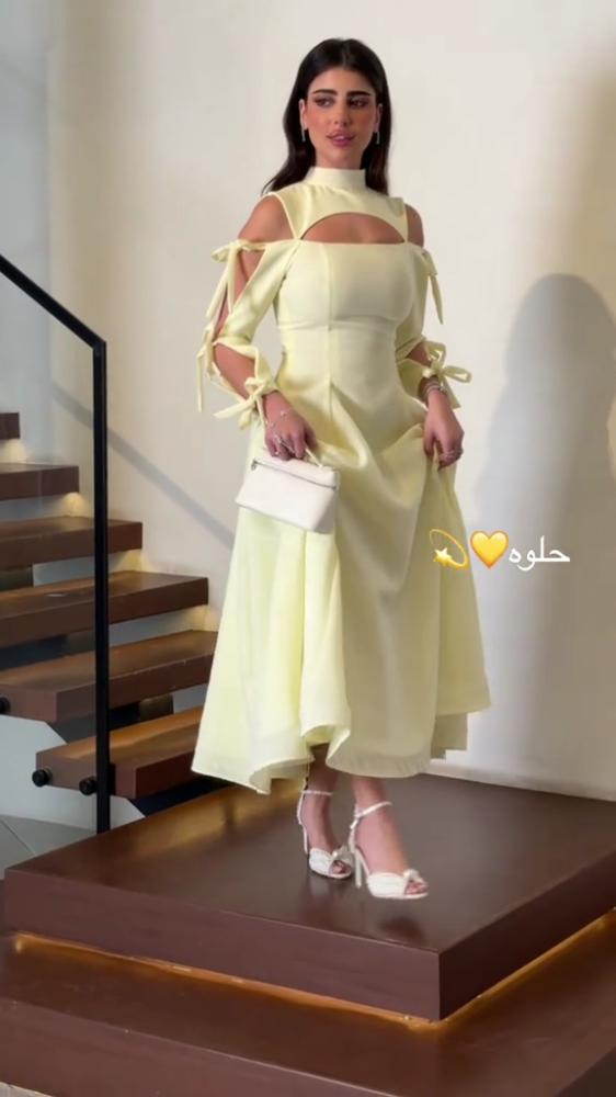 فستان نسائي سهره قماش باربي