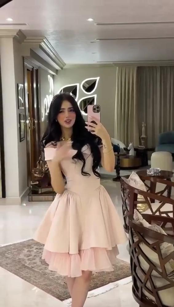 فستان نسائي سهره خامة باربي مع اورجنزا