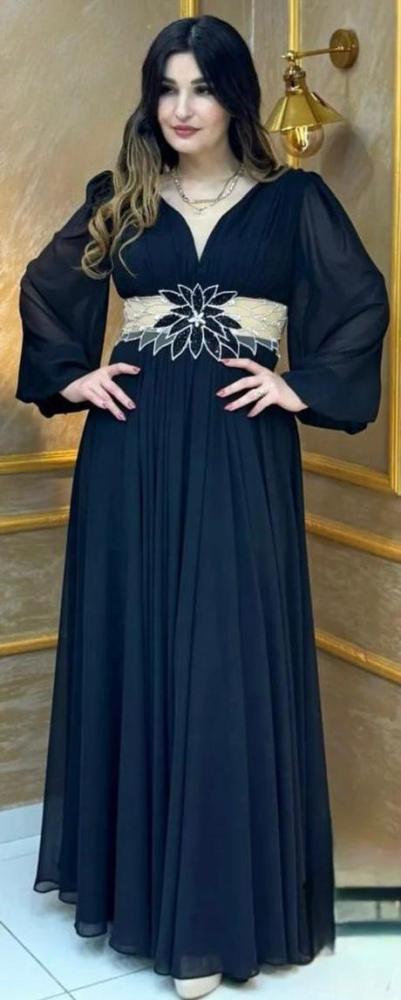 فستان نسائي سهره جورجيت دبل كلوش