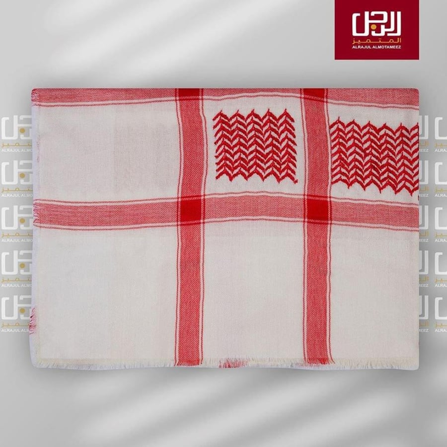 Valor Super Terma Red Beige Cashmere Shawl!