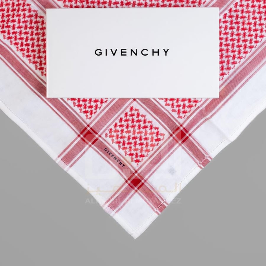 Classic red shemagh from Givenchy 52