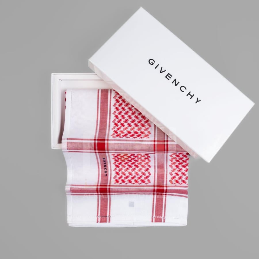 Classic red shemagh from Givenchy 52
