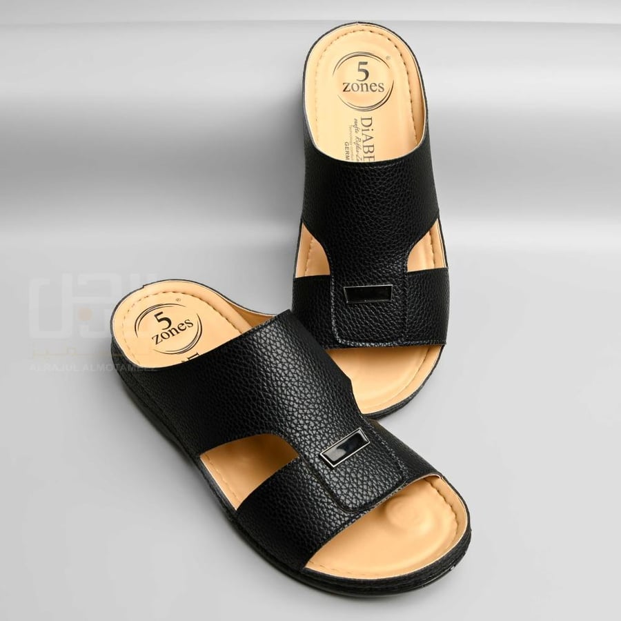 Men's black medical shoes