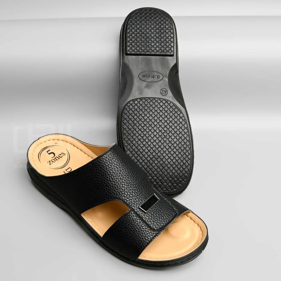 Men's black medical shoes