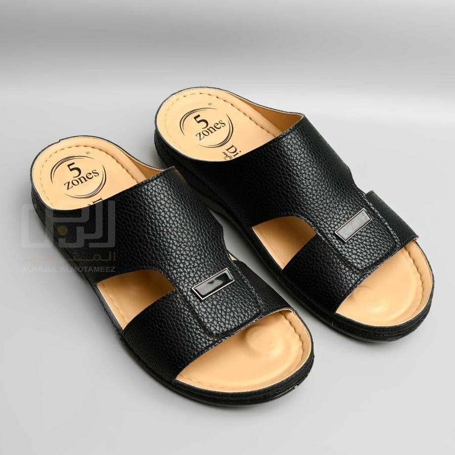 Men's black medical shoes