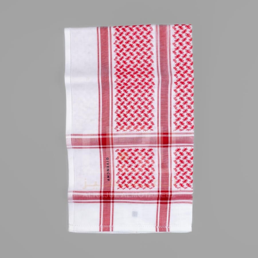 Classic red shemagh from Givenchy 52