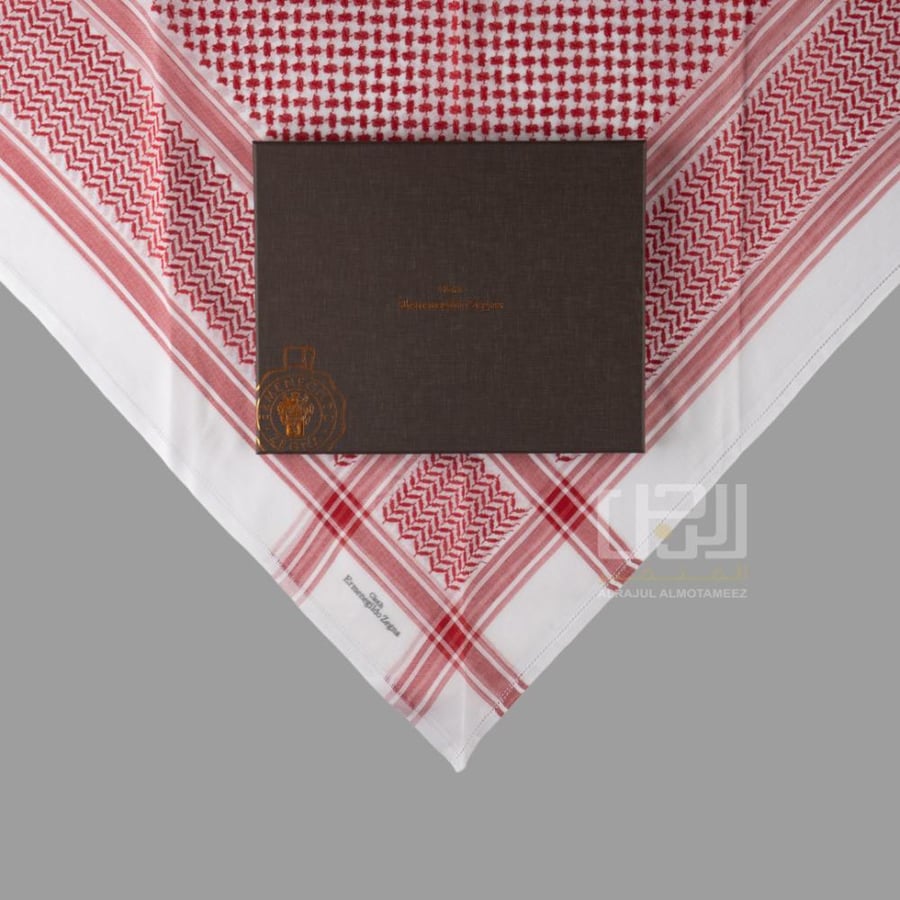 شماغ Ermenegildo Zegna احمر كلاسيك 2026