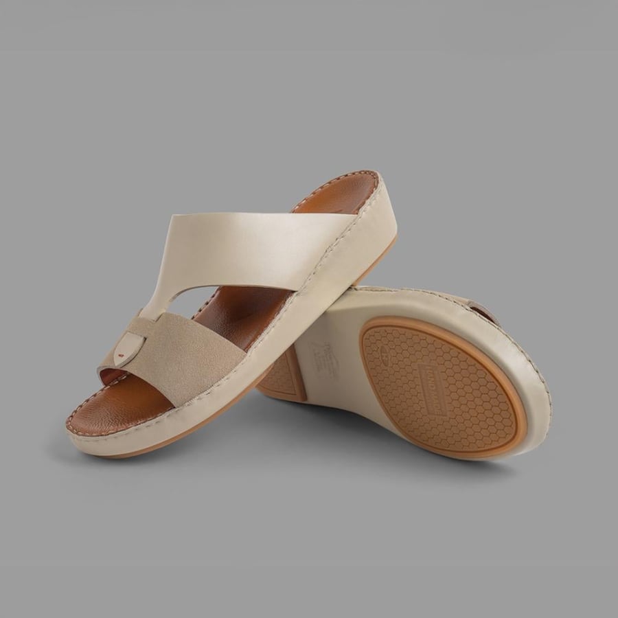 Valor Men's Cream Shoes V-002