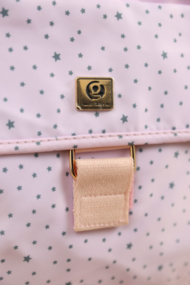 Multi-function waterproof bag, with changing pad - pink