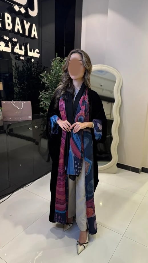 عبايه وتين دبل فيس