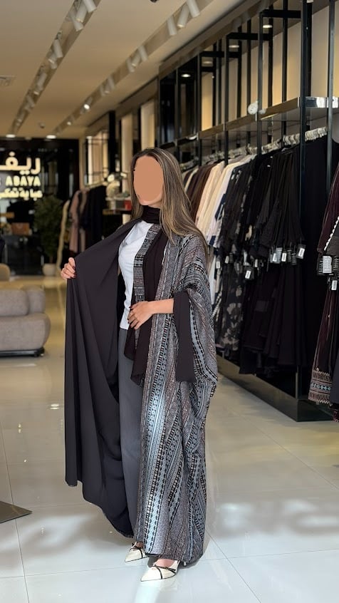 عباية كشميري دبل فيس