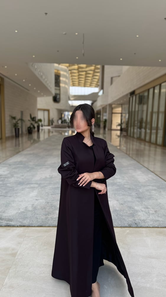بليزر قماش كريب بدون لمعه طايح ليلكي