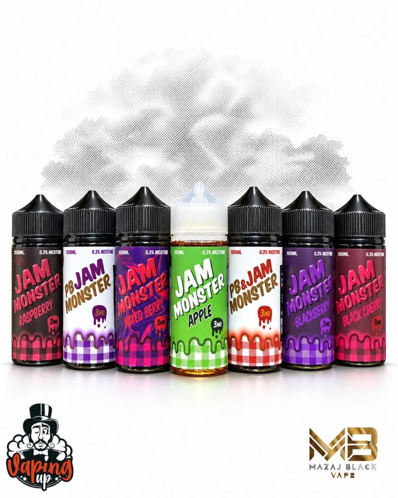 نكهات جيم مونستر 100 مل 3 نيكوتين JAM MONSTER