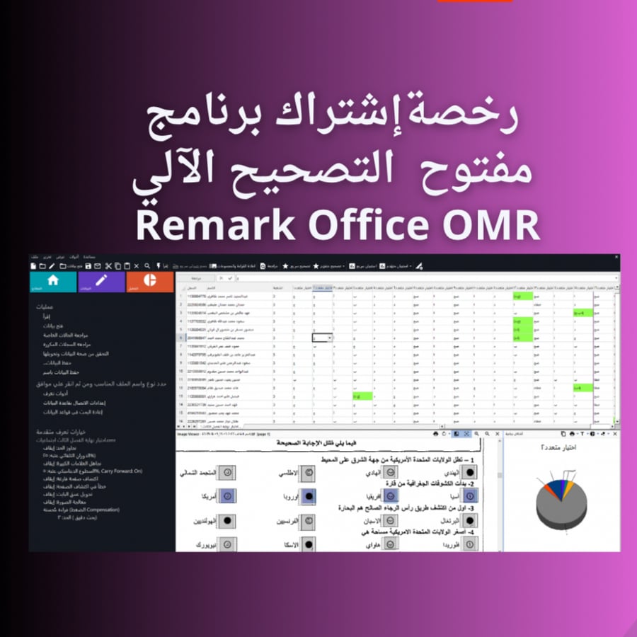 رخصة اشتراك مفتوح برنامج التصحيح الآلي الأمريكي 3.Remark office 12 عربي على جهاز واحد فقط