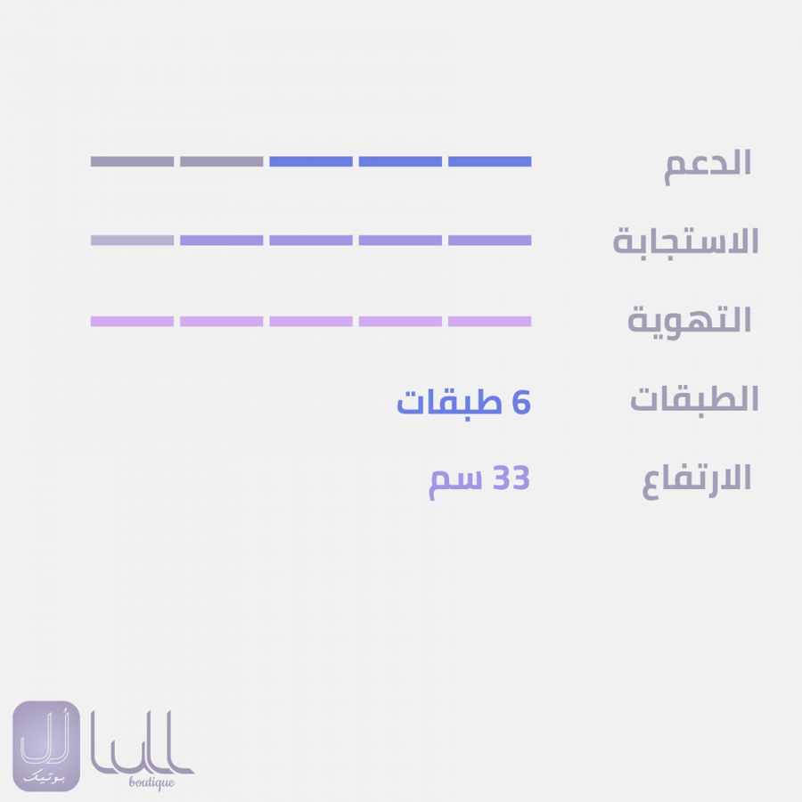 مرتبة كومفورت تاتش  مقاس مجوز