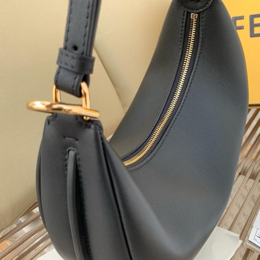 Fendigraphy Small Black leather