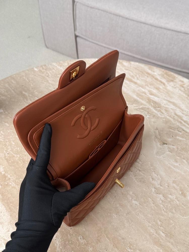 Chanel cf lambskin leather ghw small