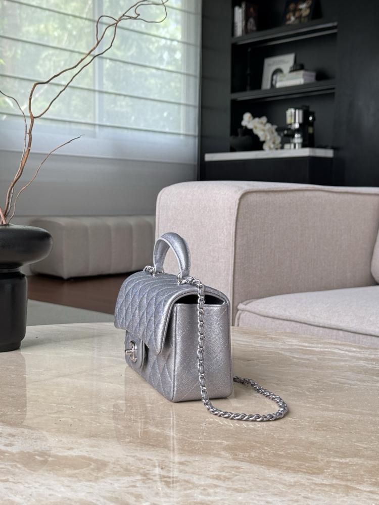 Mini flap with top handle phw