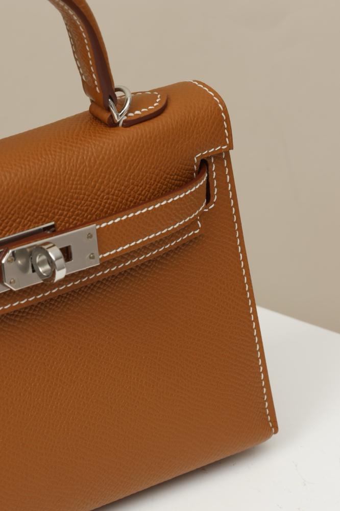 Mini kelly gold epsom