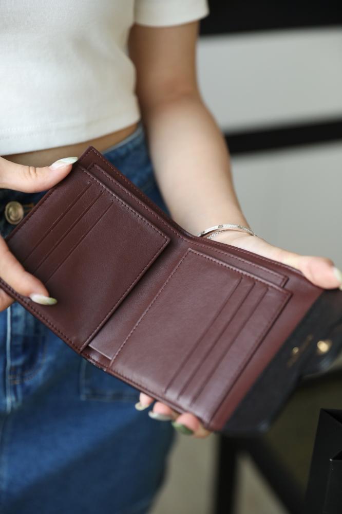Chanel classic small flap waleet caviar leather phw