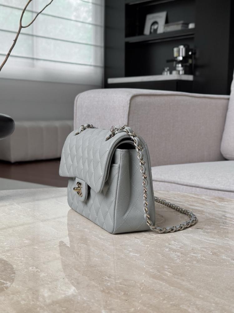 cf caviar leather small shampagne ghw