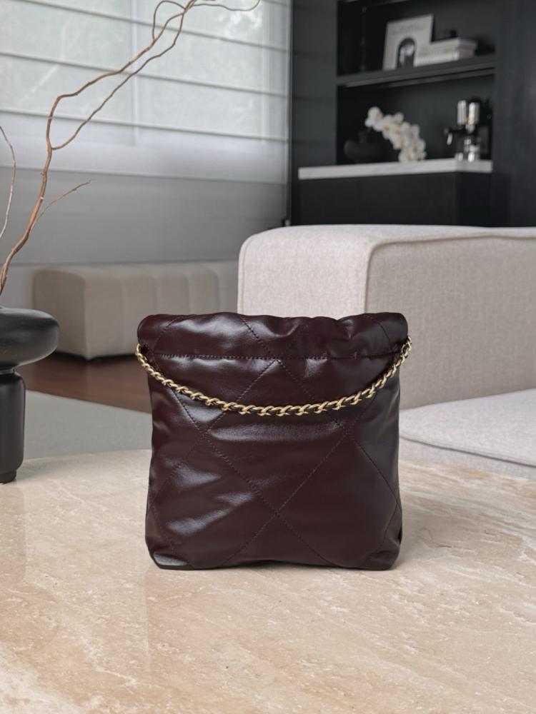 Chanel 22bag mini shiny calfskin